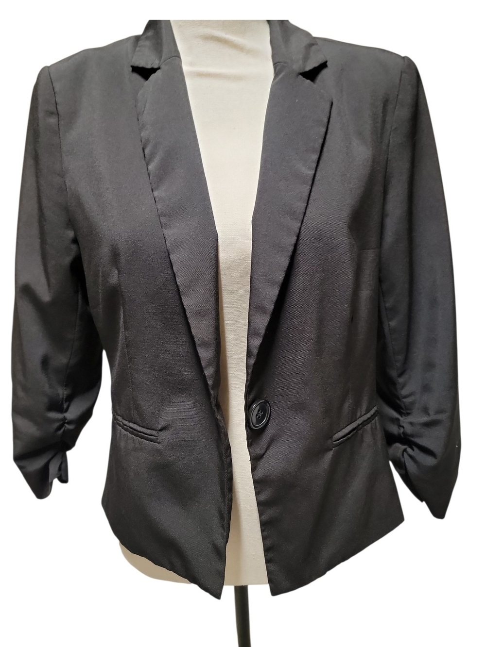 Toska Black Single-Button Women's Blazer